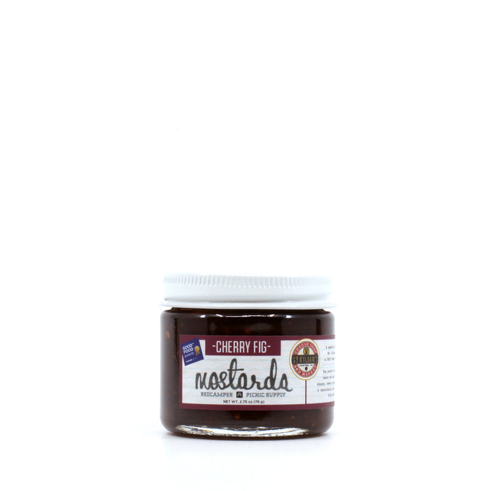 Jar of Deliciousness handcrafted Cherry Fig Mostarda Good Food Awards Winner RedCamper Picnic Supply
