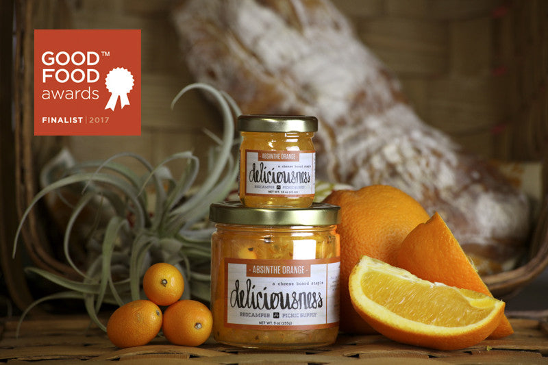 Jar of Deliciousness Jam handcrafted absinthe orange preserves Good Food Awards Finalist RedCamper 