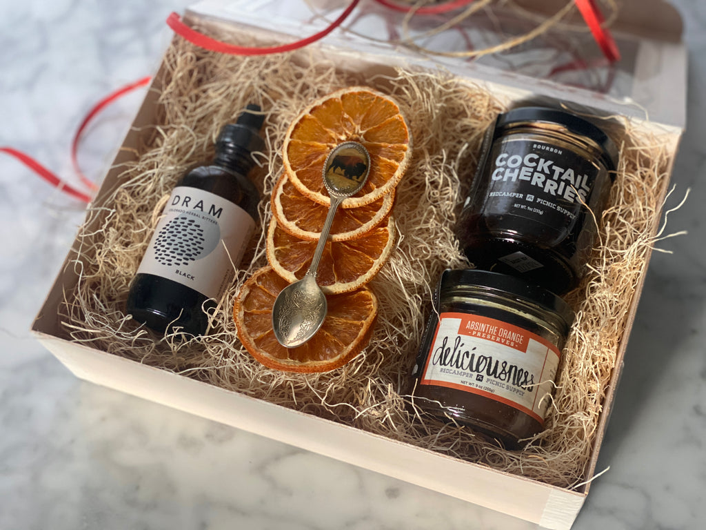 Old Fashioned Cocktail & Food Pairing Gift Basket by Priority