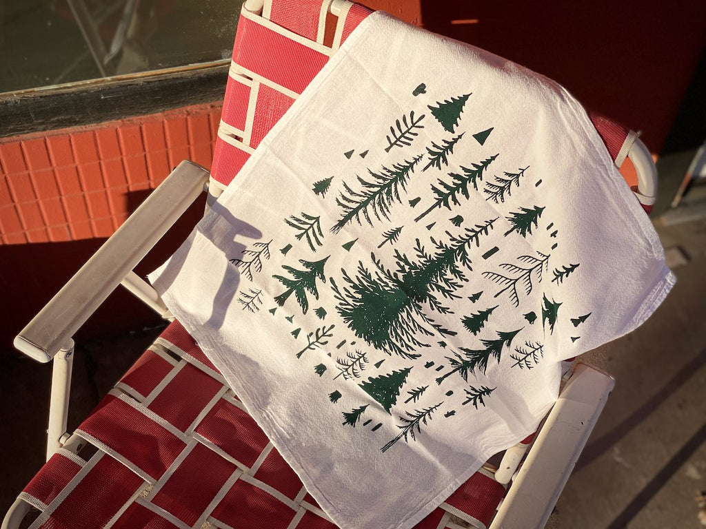 Screen Printed Dish Towel Herb Lover - Tangled Up In Hue