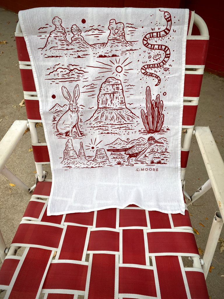 Printed Tea Towel – RedCamper Picnic Supply