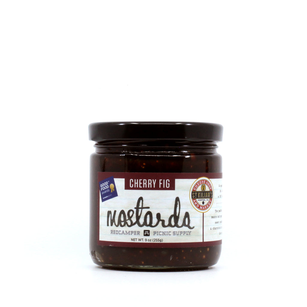 Jar of Deliciousness handcrafted Cherry Fig Mostarda Good Food Awards Winner RedCamper Picnic Supply